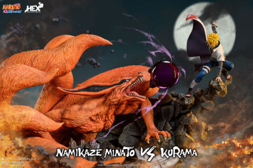 Namikaze Minato vs Kurama Statue by HEX Collectibles 1:8 Scale – Battle of Destiny - Image 3