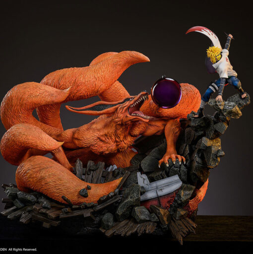 Namikaze Minato vs Kurama Statue by HEX Collectibles 1:8 Scale – Battle of Destiny