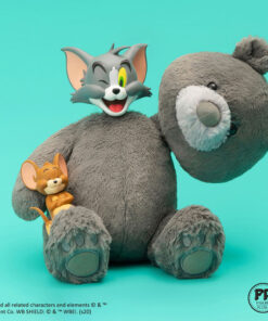 Tom and Jerry Plush Teddy Bear (Charcoal Gray) Collectible Figure by Soap Studio