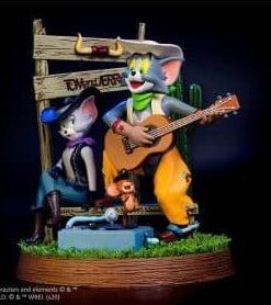 Tom and Jerry Cowboy Statue by Soap Studio