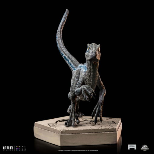 VELOCIRAPTOR BLUE JURASSIC WORLD - IRON STUDIOS - Image 7
