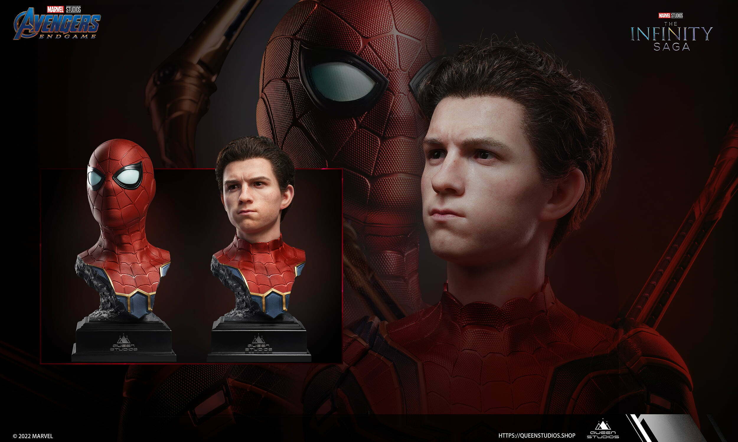 MARVEL Iron Spider-Man 1/2 Statue Premium Edition - QUEEN STUDIOS - Image 5