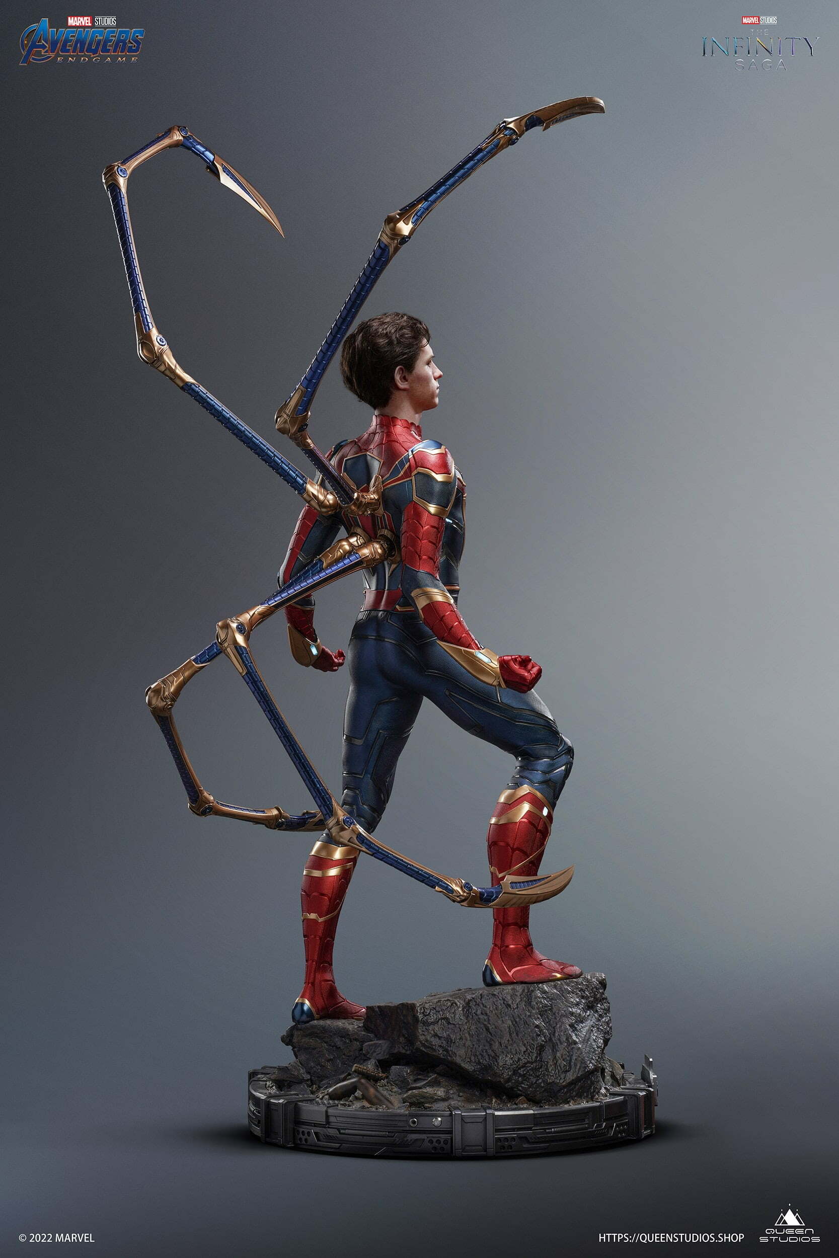 MARVEL Iron Spider-Man 1/2 Statue Premium Edition - QUEEN STUDIOS - Image 7