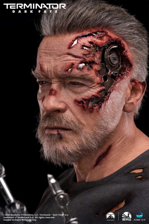 TERMINATOR DARK FATE - T-800 LIFE-SIZE BUST By INFINITY STUDIO - Image 8
