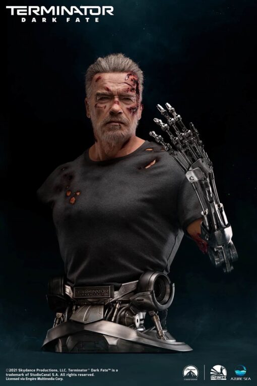 TERMINATOR DARK FATE - T-800 LIFE-SIZE BUST By INFINITY STUDIO