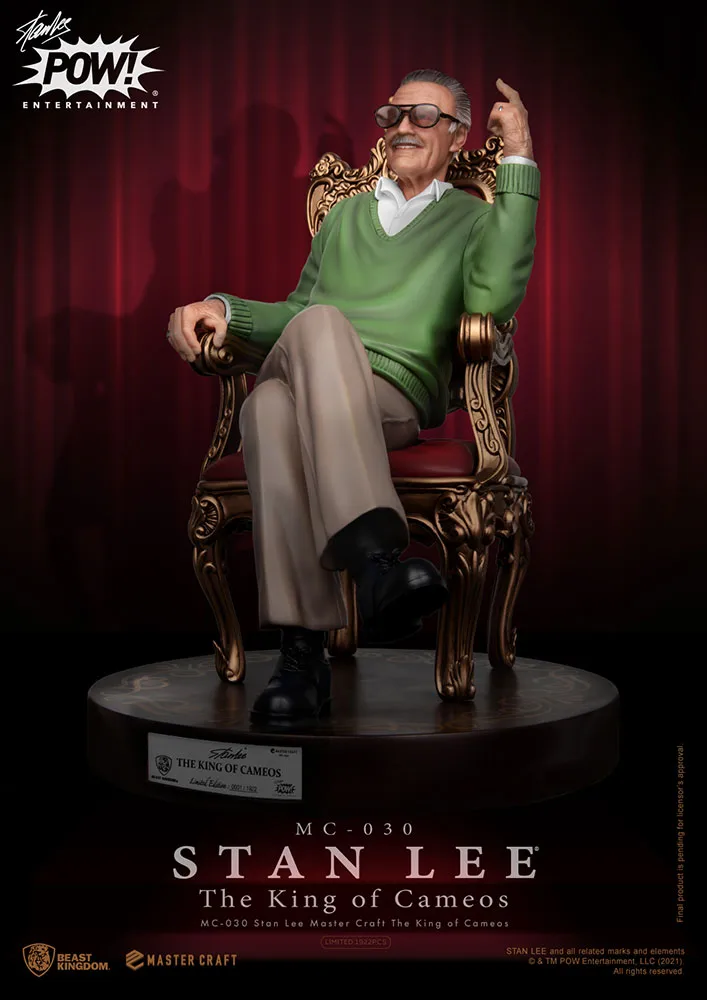 Stan Lee the King of Cameos Statue by Beast Kingdom Master Craft Series - Image 8