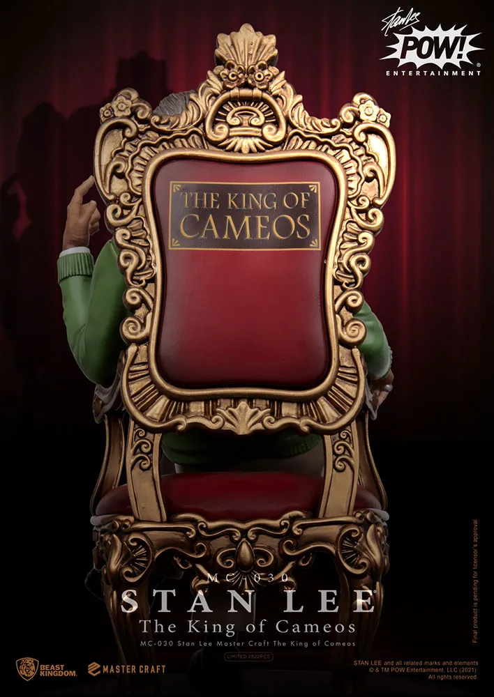 Stan Lee the King of Cameos Statue by Beast Kingdom Master Craft Series - Image 7