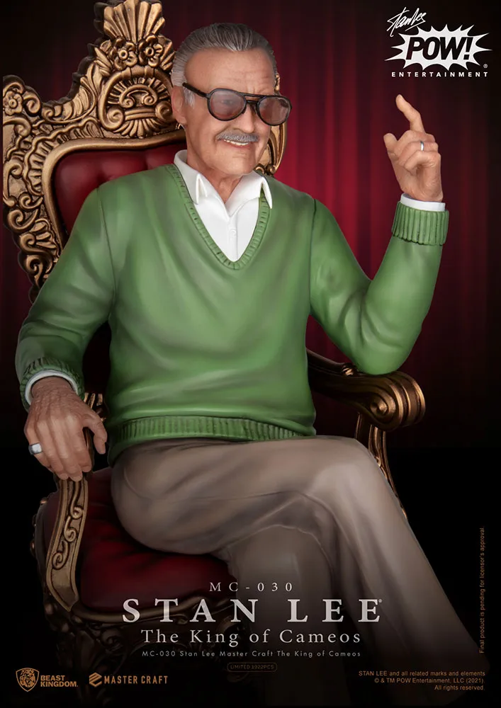 Stan Lee the King of Cameos Statue by Beast Kingdom Master Craft Series - Image 4
