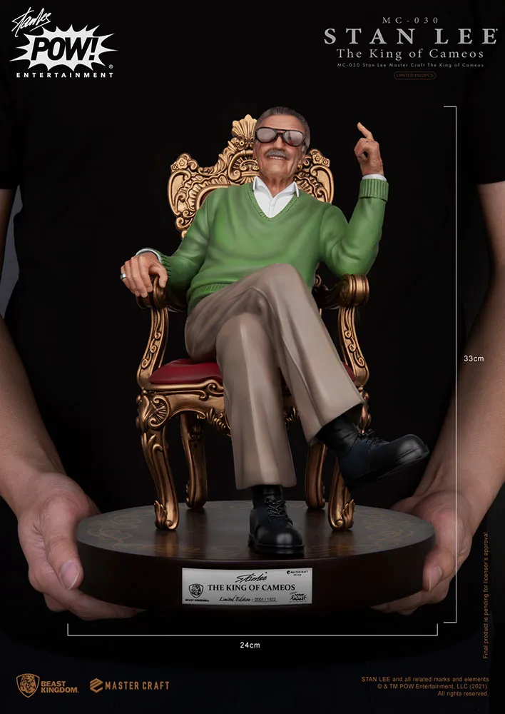 Stan Lee the King of Cameos Statue by Beast Kingdom Master Craft Series - Image 2