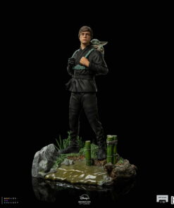 LUKE SKYWALKER AND GROGU TRAINING BOOK OF BOBA FETT 1/10 SCALE STATUE BY IRON STUDIO - Image 6