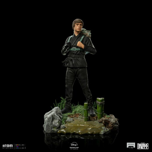 LUKE SKYWALKER AND GROGU TRAINING BOOK OF BOBA FETT 1/10 SCALE STATUE BY IRON STUDIO - Image 7