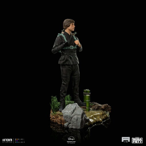 LUKE SKYWALKER AND GROGU TRAINING BOOK OF BOBA FETT 1/10 SCALE STATUE BY IRON STUDIO - Image 8