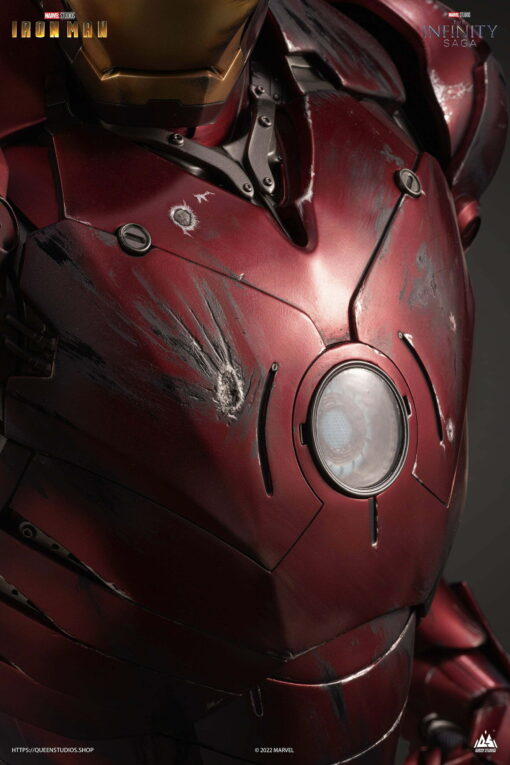 Queen Studios Iron Man Mark 3 1/2 StatueBattle Damaged Edition - Image 7