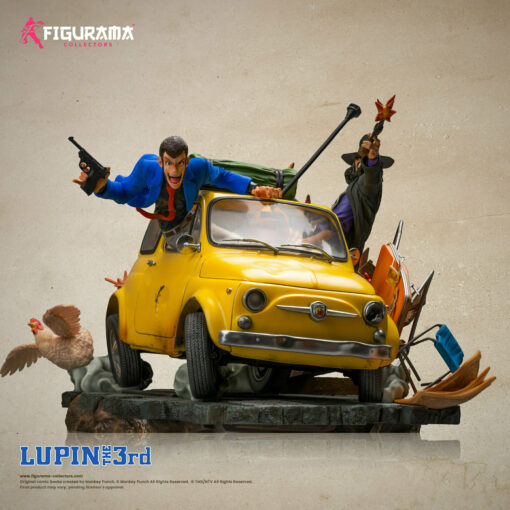 LUPIN THE 3RD - LUPIN, JIGEN, & FUJIKO ELITE DIORAMA STATUE BY FIGURAMA COLLECTORS - Displayed piece - Image 4
