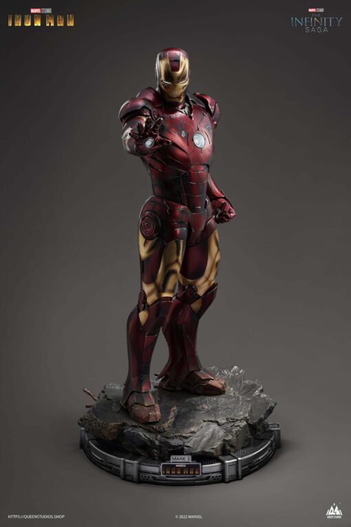 Queen Studios Iron Man Mark 3 1/2 StatueBattle Damaged Edition