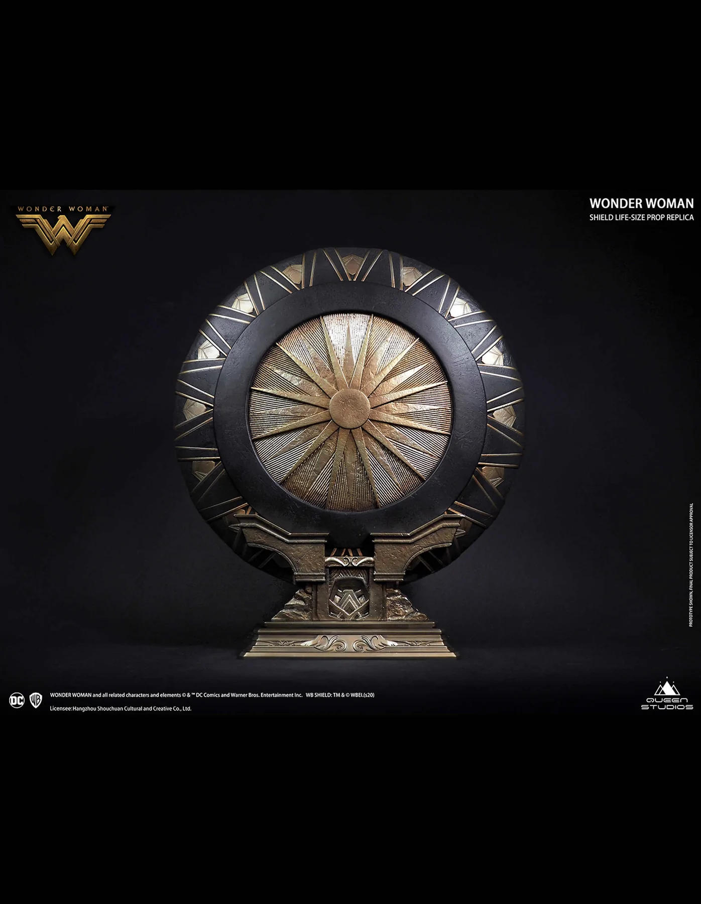 QUEEN STUDIOS Wonder Woman Shield Life-size Prop Replica (Polystone) - Image 7