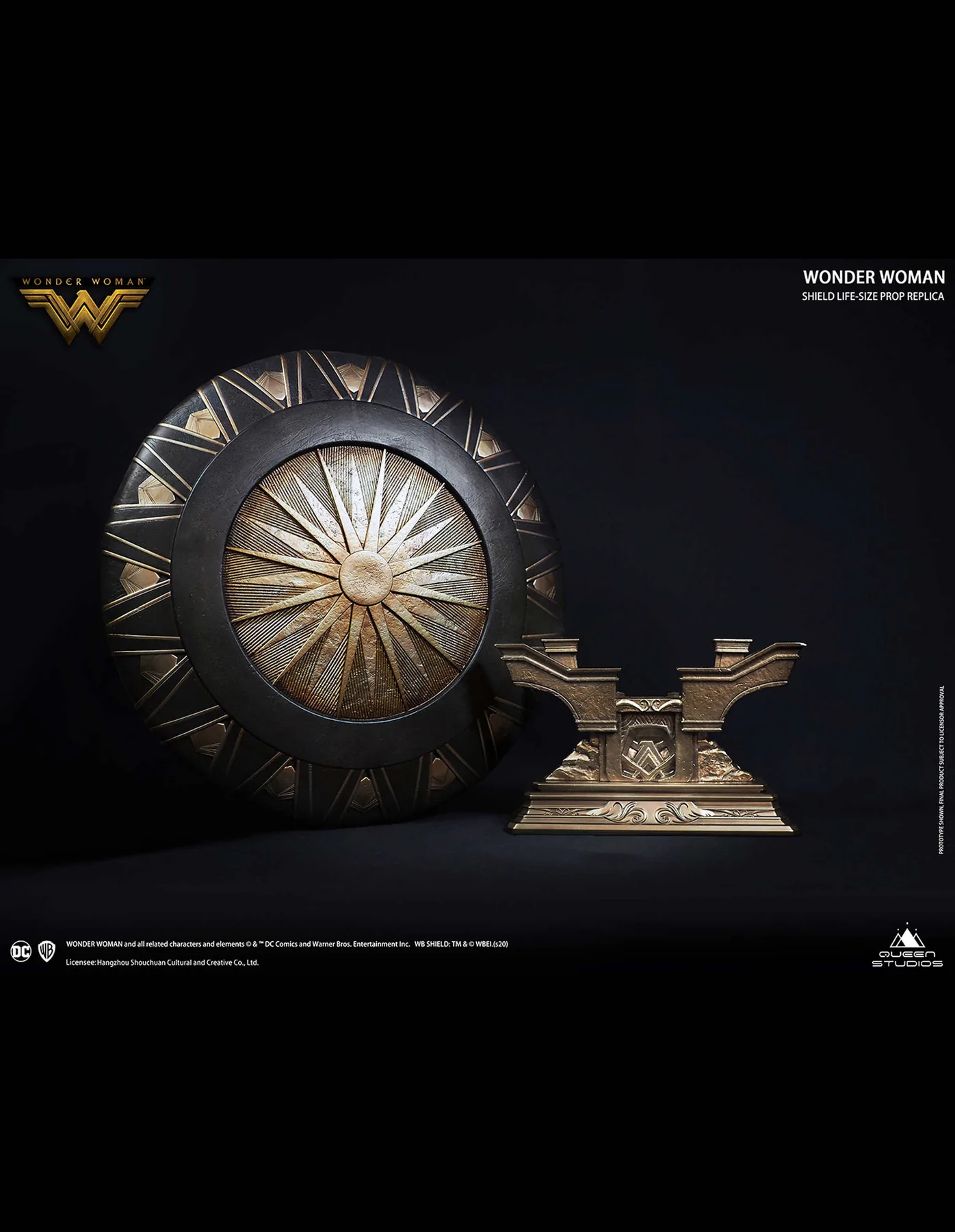 QUEEN STUDIOS Wonder Woman Shield Life-size Prop Replica (Polystone) - Image 8
