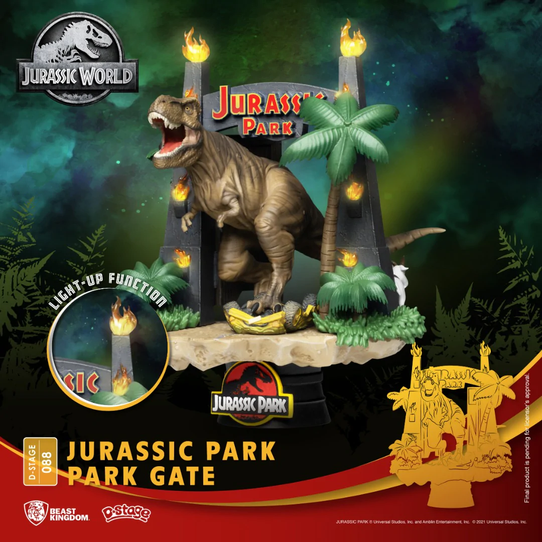 Beast Kingdom DS-088 Jurassic Park Gate Diorama Stage - Image 2