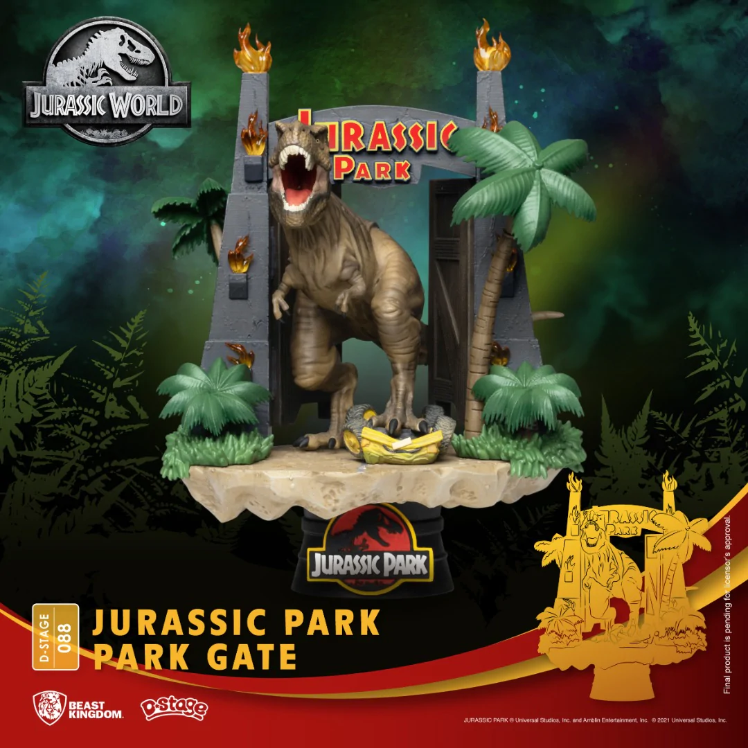 Beast Kingdom DS-088 Jurassic Park Gate Diorama Stage - Image 3