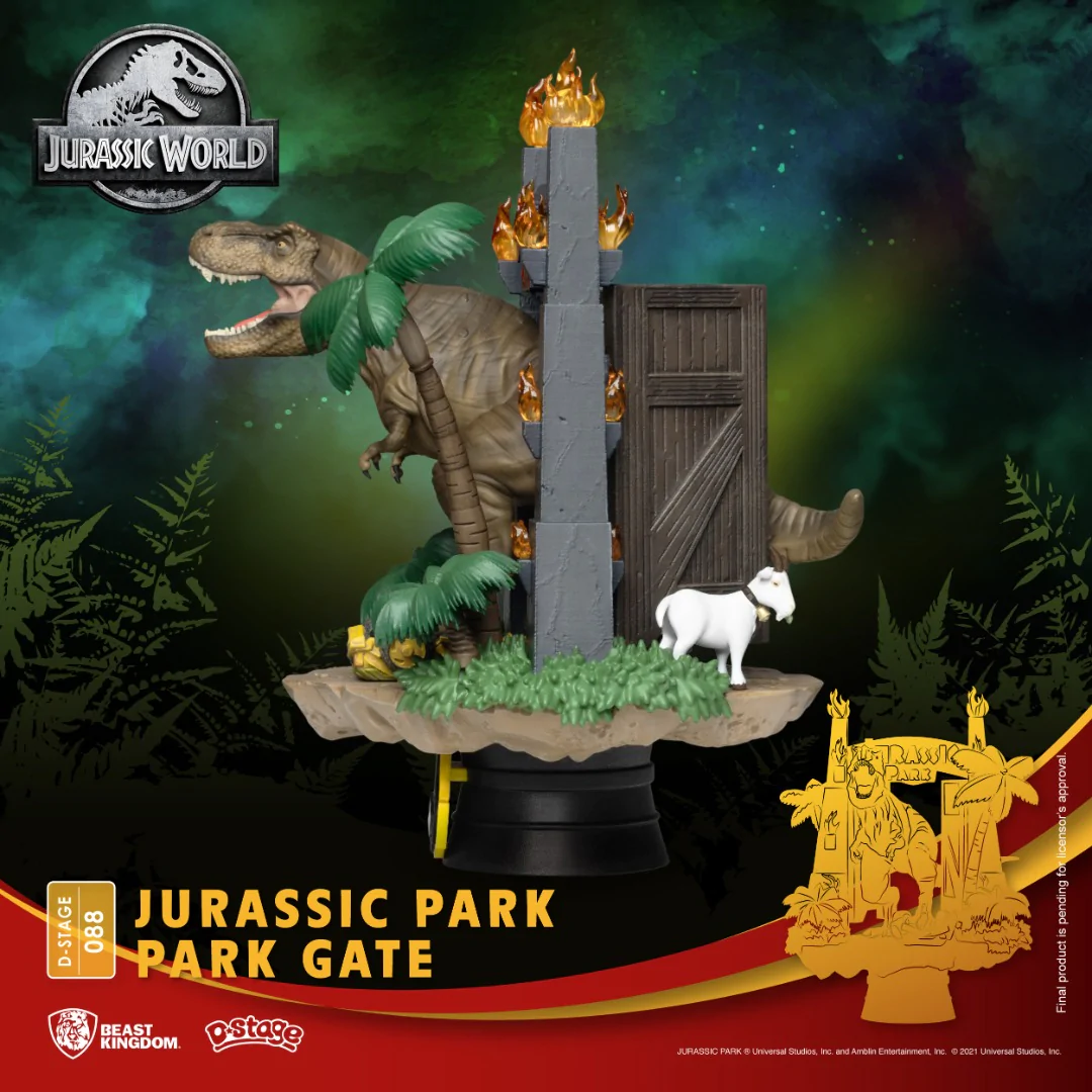 Beast Kingdom DS-088 Jurassic Park Gate Diorama Stage - Image 4