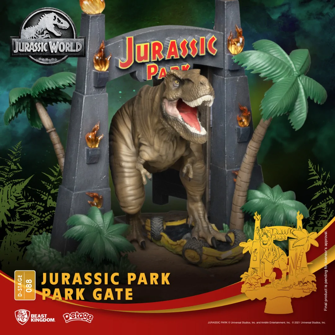 Beast Kingdom DS-088 Jurassic Park Gate Diorama Stage - Image 6