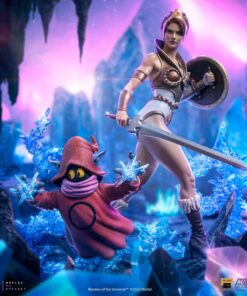 TEELA & ORKO MASTERS OF THE UNIVERSE 1/10 SCALE STATUE BY IRON STUDIOS