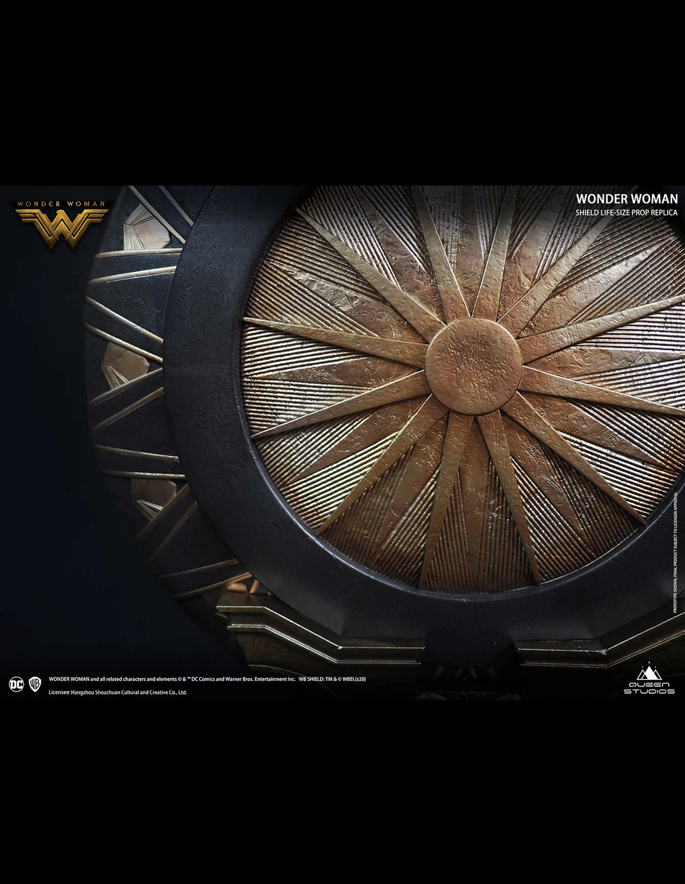 QUEEN STUDIOS Wonder Woman Shield Life-size Prop Replica (Polystone) - Image 11