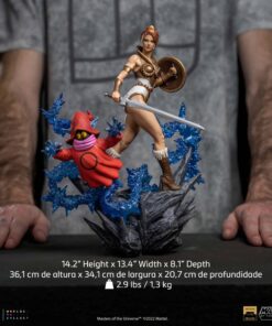 Alternative view of TEELA & ORKO MASTERS OF THE UNIVERSE 1/10 SCALE STATUE BY IRON STUDIOS