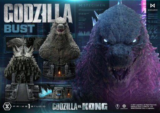 Godzilla vs Kong: Godzilla Bust Bonus Version By Prime 1 Studio - Image 5