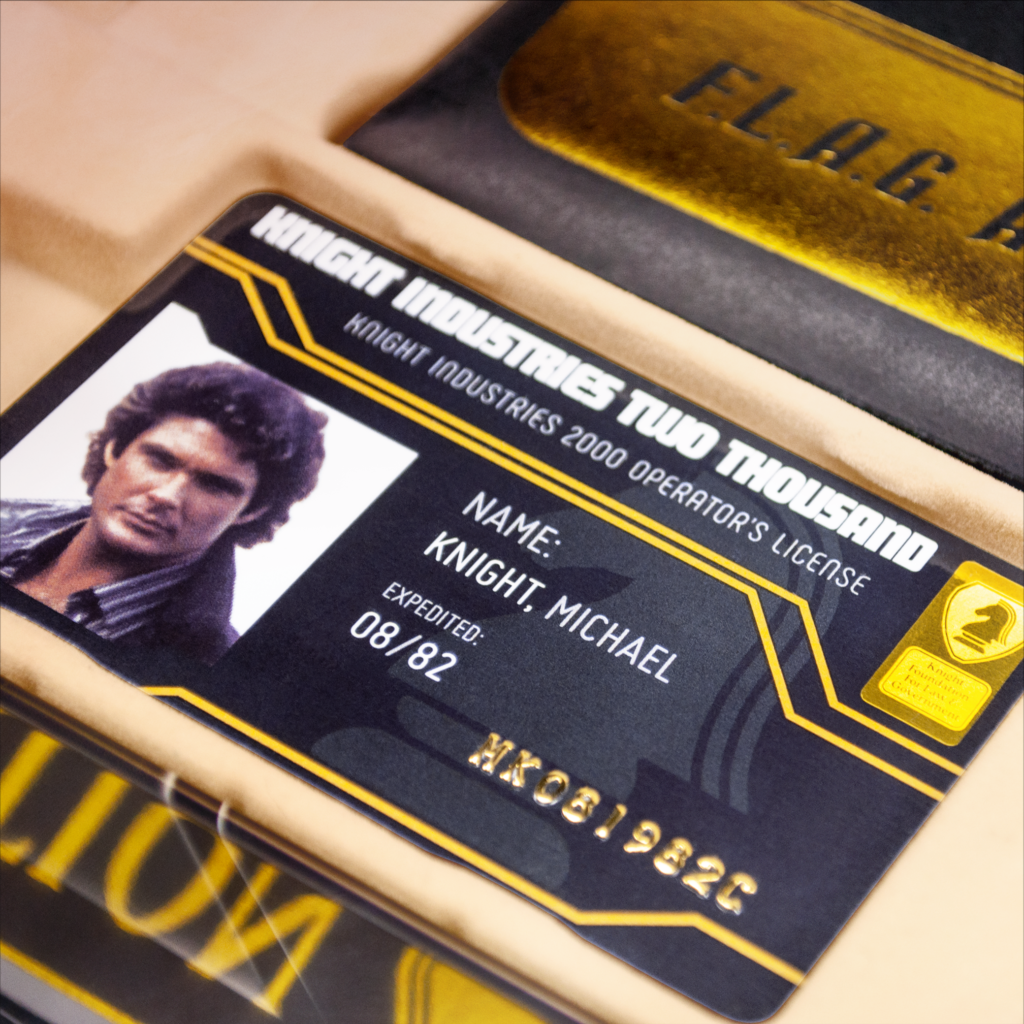 Montre Digitale Knight Rider KITT – Réplique Officielle Du Comlink Avec Logo Knight Industries – Cadeau Collector Pour Fans De La Série