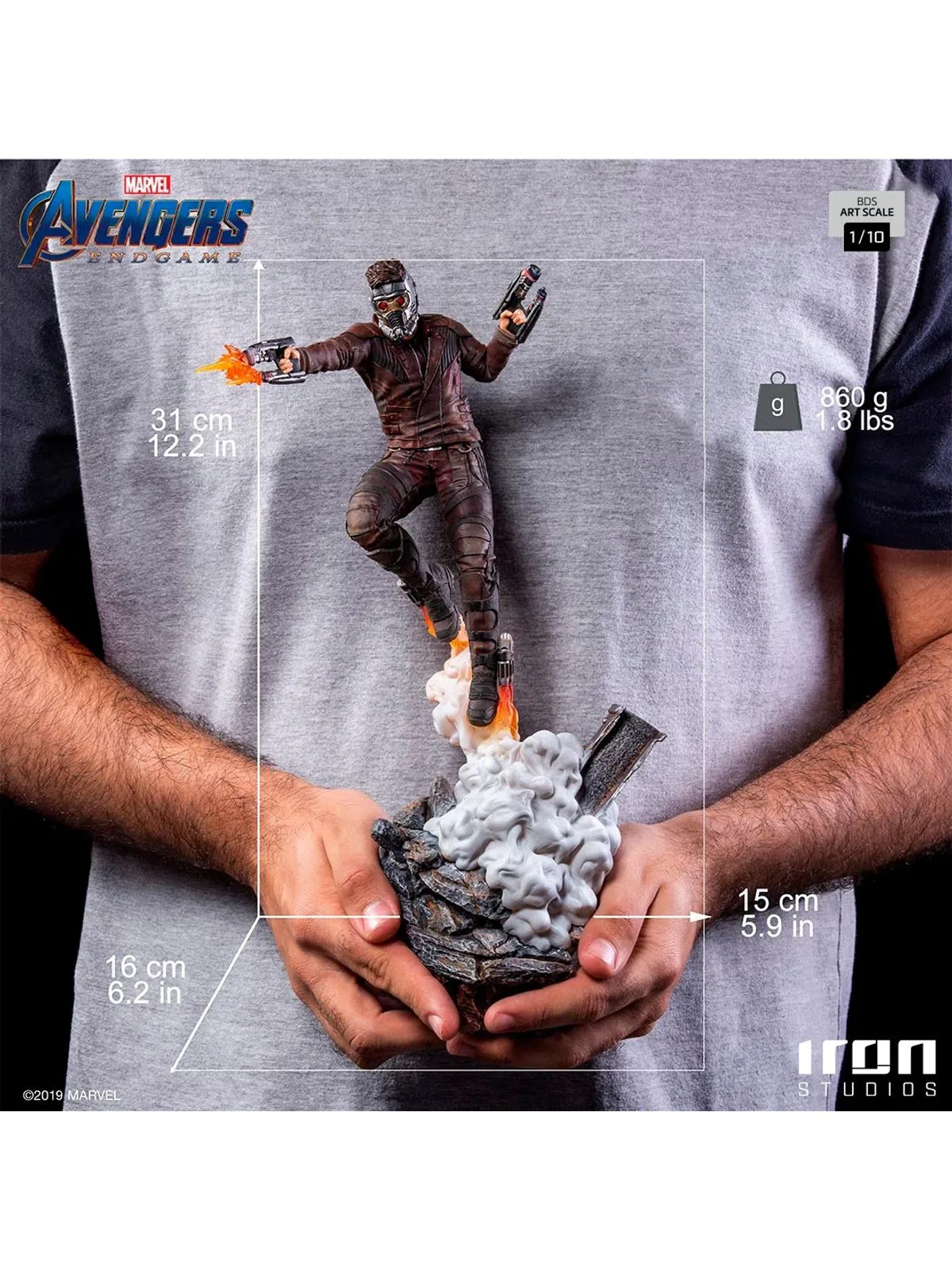 Statue Star-Lord - Art Scale - 1/10 - Avengers: Endgame - By Iron studios - Image 2