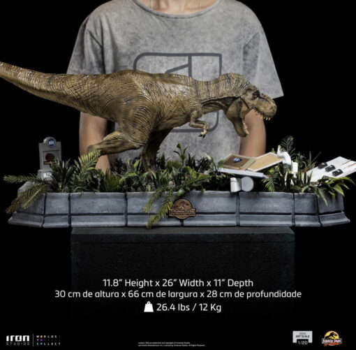 Statue T-Rex attacks Donald Gennaro - Jurassic Park - Demi Scale 1/20 - Iron Studios - Image 13