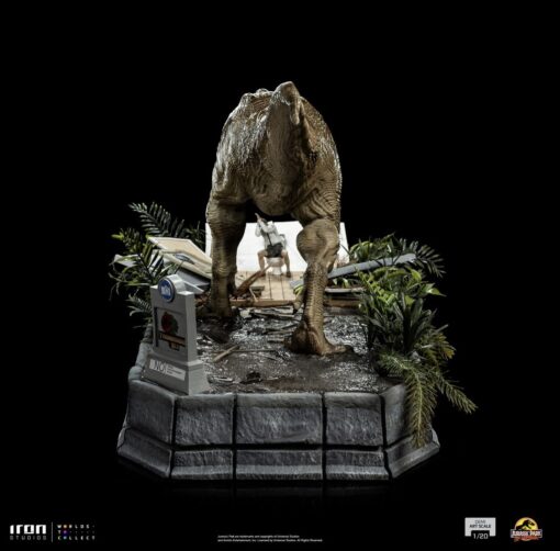 Statue T-Rex attacks Donald Gennaro - Jurassic Park - Demi Scale 1/20 - Iron Studios - Image 7