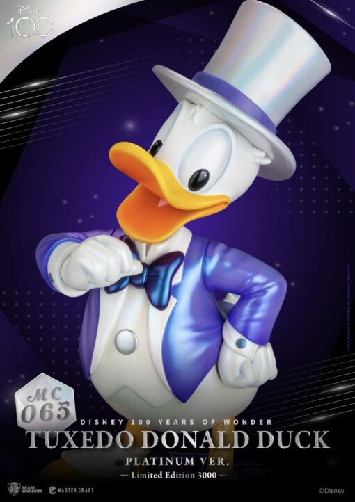 MC-065 Disney 100 Years of Wonder Master Craft Tuxedo Donald Duck (Platinum Ver.) - Image 7