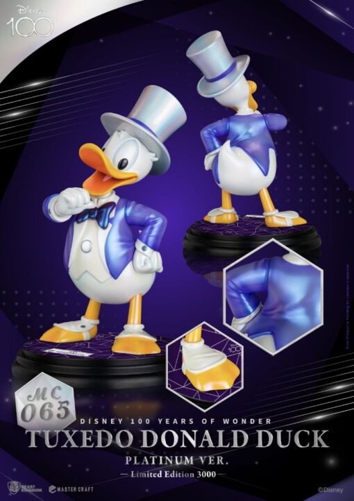 MC-065 Disney 100 Years of Wonder Master Craft Tuxedo Donald Duck (Platinum Ver.) - Image 8
