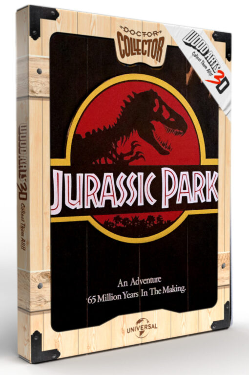 JURASSIC PARK - WOODART 3D “1993 Art" By Doctor Collector
