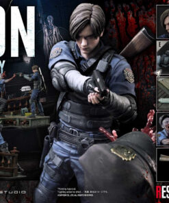 Alternative view of Resident Evil 2 Leon S. Kennedy 1/4 scale Statue by Prime 1 Studio