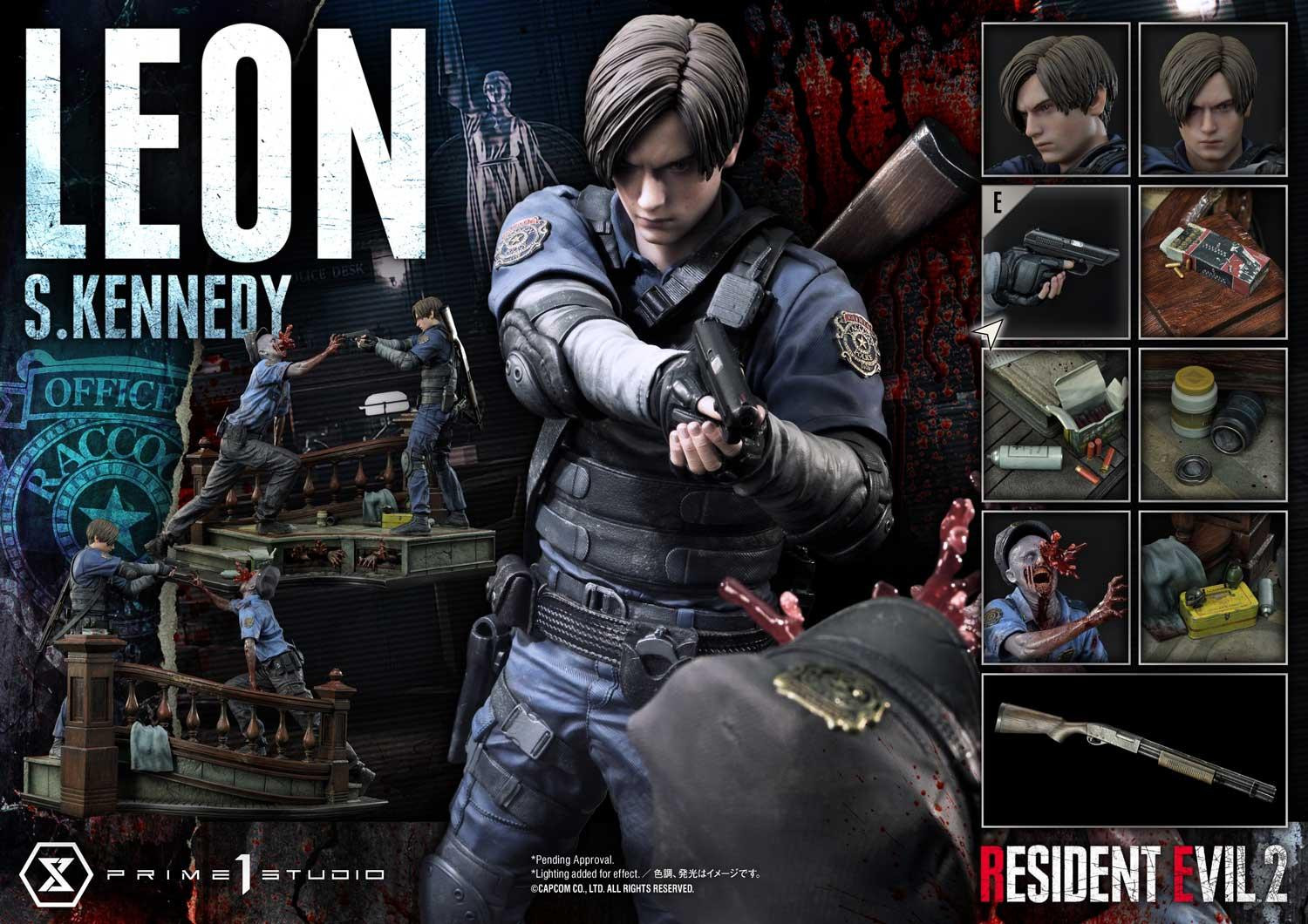 Resident Evil 2 Leon S. Kennedy 1/4 scale Statue by Prime 1 Studio - Image 2