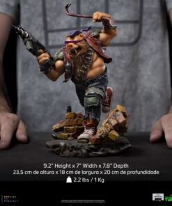 Alternative view of Bebop TMNT 1/10 Art Scale Statue By Iron Studios