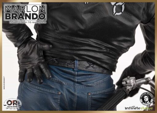 MARLON BRANDO WITH BIKE OLD&RARE 1:6 RESIN - Image 10