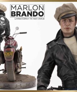 MARLON BRANDO WITH BIKE OLD&RARE 1:6 RESIN
