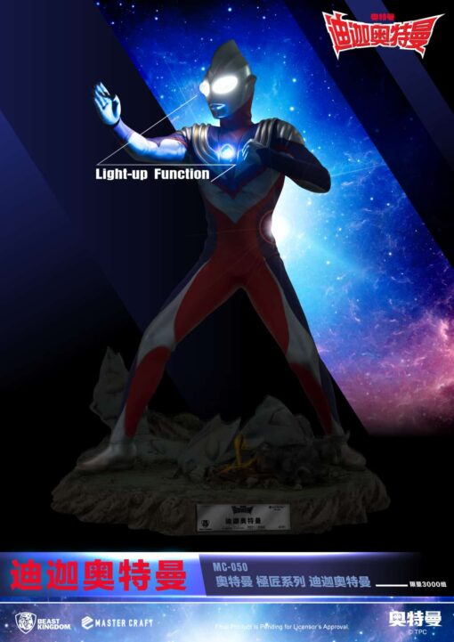 MC-050 Ultraman Master Craft Ultraman Tiga Statue By Beast Kingdom - Image 3