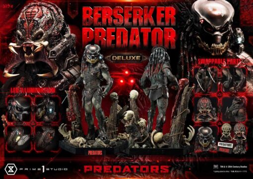 Museum Masterline Predators Berserker Predator Deluxe Bonus Version 1/3 Scale  - MMPR-03DXS By Prime 1 Studios - Image 9