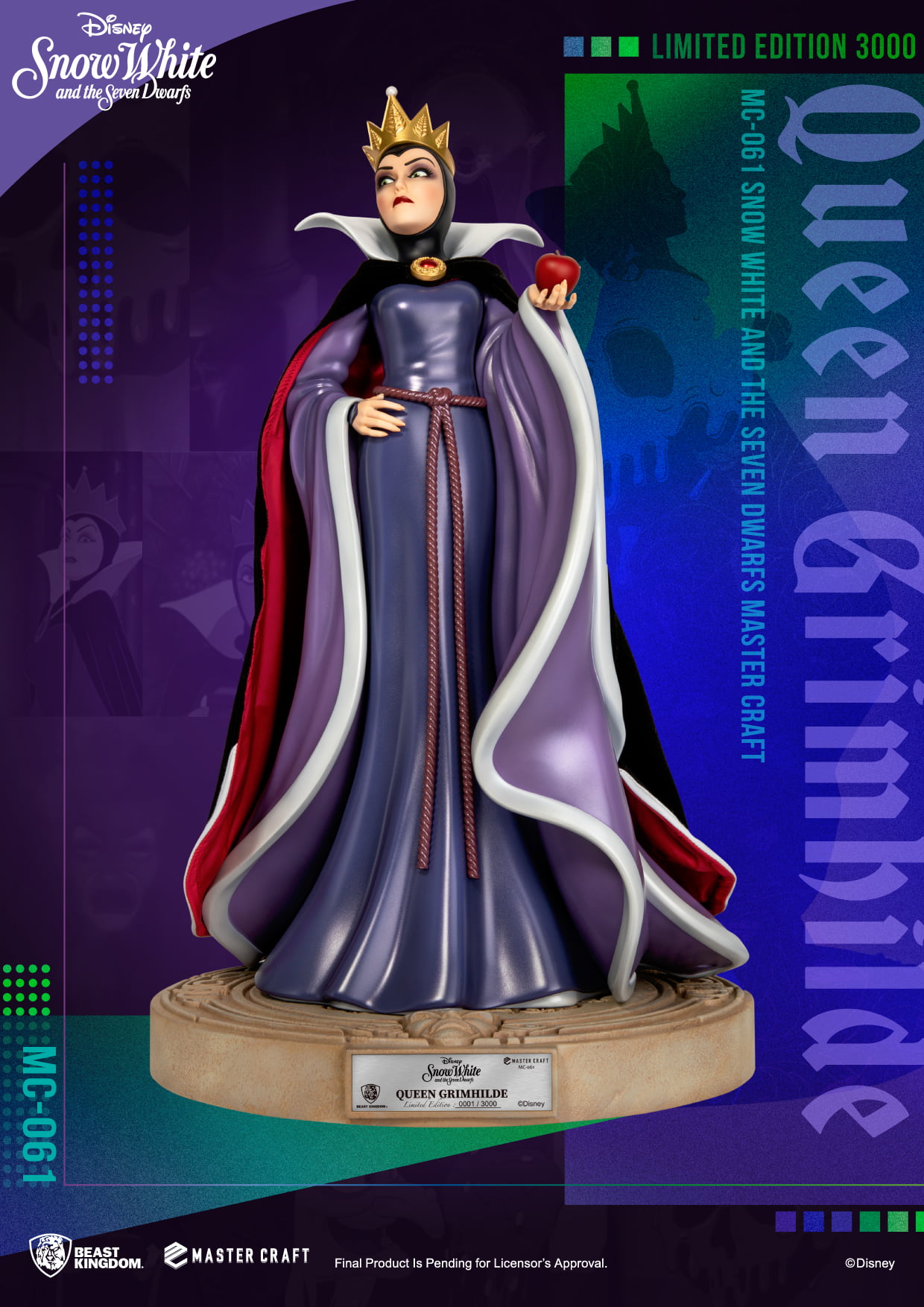 MC-061 Snow White And The Seven Dwarfs Master Craft Queen Grimhilde - Image 9