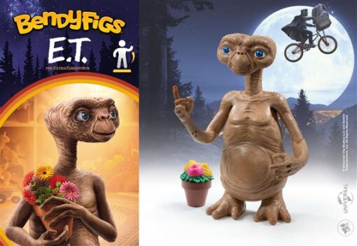 E.T. The Extra-Terrestrial 40th Anniversary Bendyfig by Noble collection - Image 2