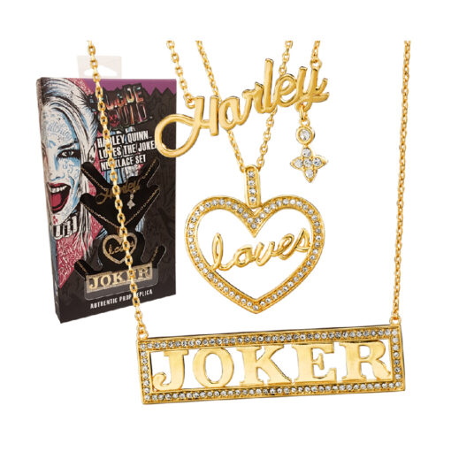 Harley Loves Joker Necklace Set