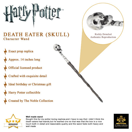 Death Eater Character Wand (skull) - Image 5