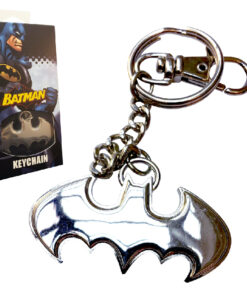 Batman 5.5cm Shaped Logo Keychain Stainless Steel