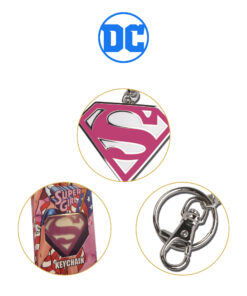 Supergirl 5cm Pink Logo Keychain - Image 6