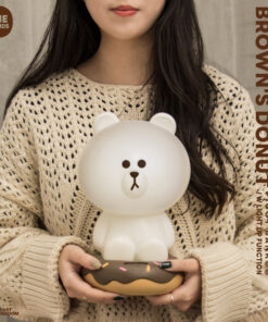 LINE FRIENDS Series BROWN's Donut Piggy Bank w/ Light Up Function - Image 3